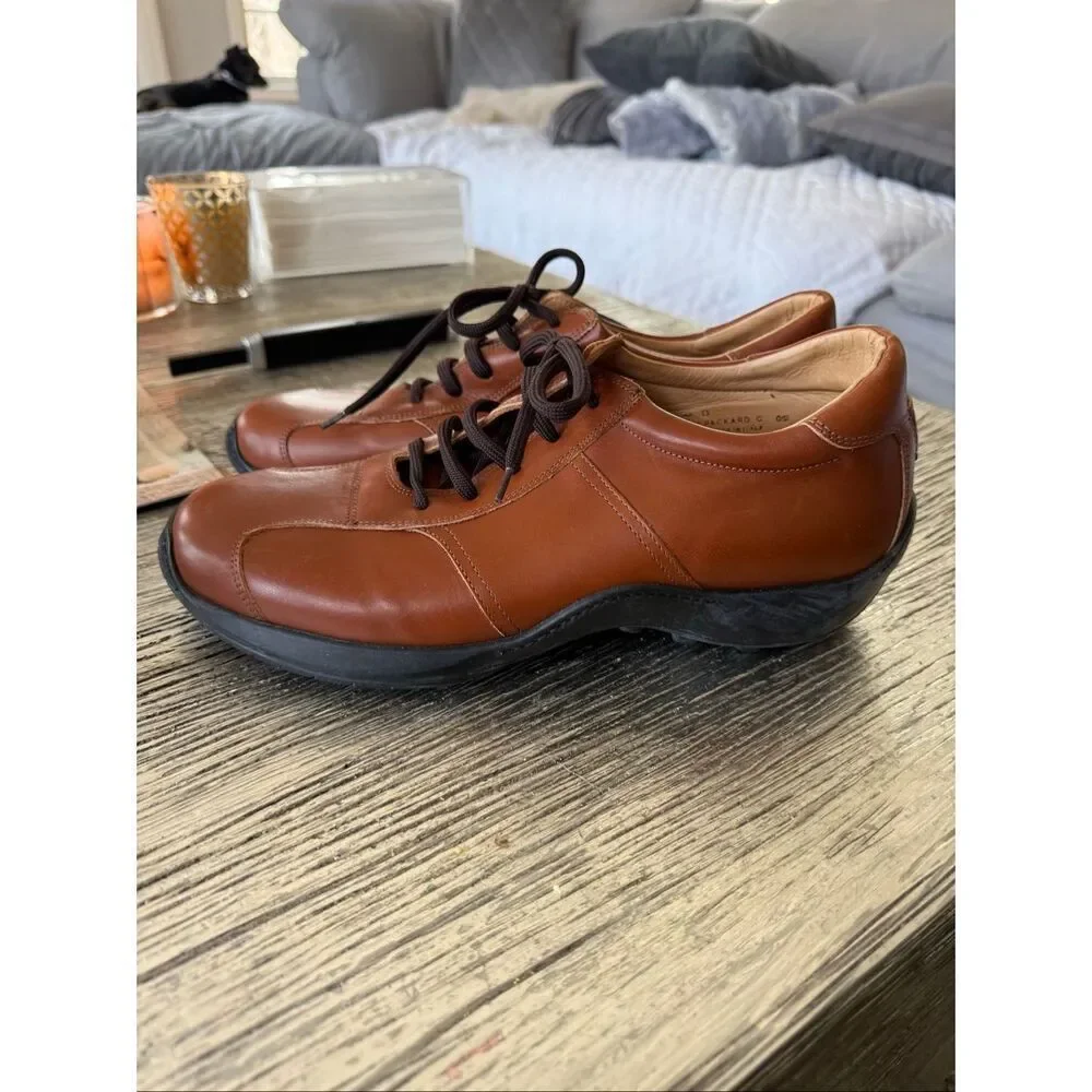 Coach Mens Brown Leather Packard Lace Up Driving Shoe sz 10 NWOT